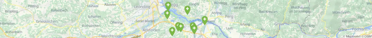Kartenansicht für Apotheken-Notdienste in der Nähe von Sankt Georgen an der Gusen (Perg, Oberösterreich)